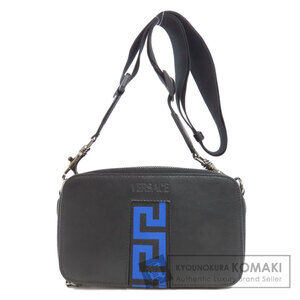 Versace Greca Pattern Leather Shoulder Bag